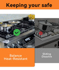 30 Pc Stove Grate Foot Cushions Set For Gas Stoves, Silicone Rubber Feet Pads To Protect Cooktop And Grates, Easy Install