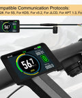 Universal Electric Bike LCD Display With Waterproof 5 Pin Connector on handlebar for DIY Ebike Conversions and speed monitoring