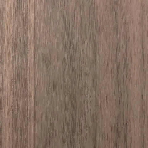 Close-up view of warm walnut texture from the Top Shelf Solid Hardwood Adjustable Slat Wall Kit In Warm Walnut.