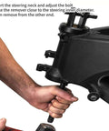 Usage of Steering Neck Bearing Race Puller For Motorcycles 1 1/8 To 2 5/8 Inch Inner Diameter Autocycle Extractor Kit