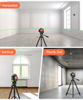Plumb Dot Laser Level 360 Self Leveling For Fast Accurate Vertical Alignment In Walls Ceilings Pipes And Installations PV360G Pro Grade Tool With Precision Dots Easy Setup And Reliable Self Leveling Performance, tripod-mounted