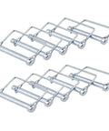 10 Pack Trailer Coupler Pin 3/8 By 3-5/32 Inches Heavy Duty Wire Lock Pins displayed in two rows