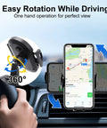 Dope Jeep Wrangler Dash Tray Phone Mount With Extension Arm and Metal Rod for JL JLU Gladiator JT, 360° rotation feature