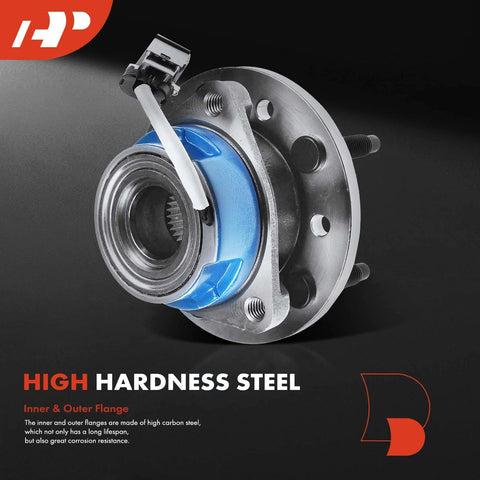Front Wheel Bearing And Hub Assembly With ABS For 5 Lug Vehicles Compatible With Chevy Malibu 1997 To 2003 Alero 1999 To 2004