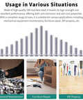 1/4-20 x 1 Button Head Socket Cap Screws In 304 Stainless Steel 18-8 With Bright Finish Allen Hex Drive Fully Machine Thread Pack Of 25 Heavy Duty Hardware For Auto Gear And DIY Projects displayed with different usage scenarios.
