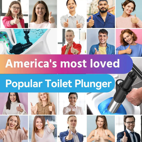 Smooth Operator Heavy Duty Air Toilet Plunger With Visual Pressure Gauge, Stainless Steel Drain Blaster That Kicks Stubborn Pipe Jams To The Curb For Quick Clog Removal In Kitchen And Baths