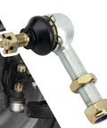 Adjustable Ball Joint Kit M12xM16 for Go Karts and ATVs, showing metal components and alignment in vehicle joint.