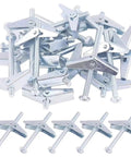 100 Piece Heavy Duty Drywall Anchors Kit with Toggle Bolts for Secure Wall Mounts One Eighth Inch Size Built Tough Metal Construction