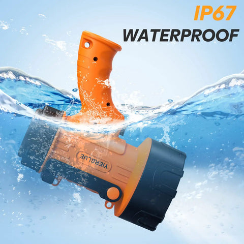 Rechargeable Spotlight With USB-C Fast Charge, Beast Bright 800 Lumen Handheld Flashlight, IP67 Waterproof in water