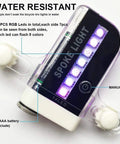 Waterproof LED Spoke Lights For Bikes Two Pack, ultra bright RGB wheel lights with manual switch, IP66 water-resistant.