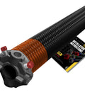 Right Side Garage Door Torsion Spring 273x2x36 Heavy Duty Pro Grade Repair Part With Black Cone and instruction manual