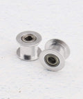 4 Pack GT2 Idler Pulleys 20 Teeth 5mm Bore 10mm Wide With Double Bearings For 3D Printer CNC Machines Beefy Durable Aluminum Alloy Replacement Parts Perfect For Smooth Operation Low Noise High Precision, silver aluminum pulleys