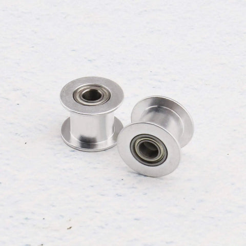 4 Pack GT2 Idler Pulleys 20 Teeth 5mm Bore 10mm Wide With Double Bearings For 3D Printer CNC Machines Beefy Durable Aluminum Alloy Replacement Parts Perfect For Smooth Operation Low Noise High Precision, silver aluminum pulleys