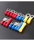 Top Notch 1200 Pcs Electrical Wire Ring Fork U-Type Spade Terminal Butt Crimp Connectors Insulated Assorted Kit For Your Home Diy Wiring Gigs, assorted crimp terminals