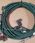Premium Badass Green Power Wiring Harness With Slick Connectors, 20ft length, automotive use for hassle-free car upgrades.