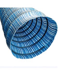 Close-up of Perforated French Drain Pipe 2 Inch For Garden Yard Lawn Landscaping With Corrugated Design showing nonwoven filter layer