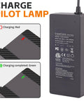 5 In 1 Electric Scooter Charger For 36V Li-Ion Batteries, 42V 2A Universal Fast Charger With charge indicators red green