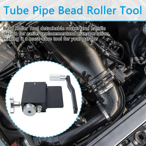 Bead Roller Tool For Tubing And Intercooler Piping, Fits 5/8 Inch Inner Diameter And Up, shown in automotive engine setup.