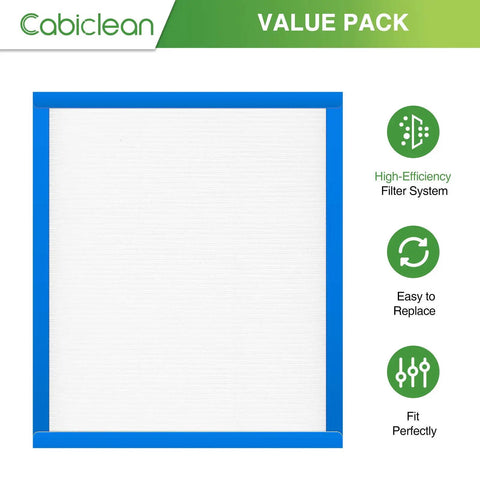 True HEPA Replacement Filters For HoMedics AF-10 AP-15 AF-10FL Air Purifiers Pack Of 2 displayed with blue frame design.