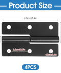 Four Pack Lift Off Door Hinges 2.5 By 1.5 Inches Stainless Steel With Self Lubricating Pins Quick Release Hardware