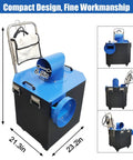 Heavy Duty Industrial Air Duct Dust Busting Cleaner For Commercial Central HVAC Systems With 4000 Cubic Meters Per Hour Suction 16.4 Ft Duct Length And 4.9 To 9.8 Ft Ceiling Height Built For Warehouses And Workshops compact duct cleaner, 40.9in tall