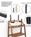 Heavy Duty Garage Hooks With 9 Inch Jumbo Arm Wall Mount Organizer features detailed parts for stability and safety.