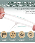 White Clear Zip Ties 14 Inch 100 Pack 60 Lb Beefy Heavy Duty UV Resistant Self Locking Nylon Cable Ties For Outdoor Use Great For DIY Fixes And Rugged Projects