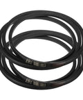 2 Pack B96 Half Rubber V Belt, B Section V-Belt, 99.2 Inches Outside Circumference, 0.67 Inch Width, 0.43 Inch Thick, Black industrial belts