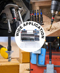 80 Piece Magnetic Impact Nut Driver Set With SAE And Metric Sockets And Universal Sockets Wing Nut Drivers Adapters And Bit Holder For Power Drill And Impact Driver For Auto And Home Repair in use on various materials and applications.