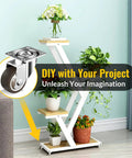1.5 Inch Heavy Duty Furniture Caster Wheels Set of 4 Rubber No Squeak Swivel Castors With Ball Bearing under plant stand