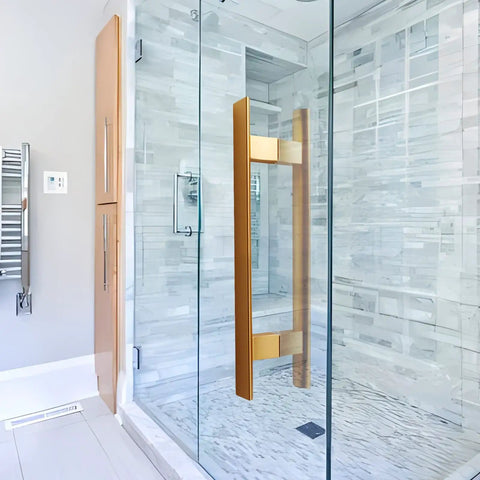 Built Tough Stainless Steel Push Pull Bar Handle No Sweat Setup For Interior Doors And Cabinets Rust Proof Straight Shooter Design Reliable All Day Performance In 16 20 And 24 Inch Sizes