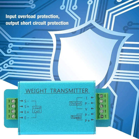 Heavy Duty Load Cell Amplifier And Weight Transmitter For 4 To 20mA And 0 To 10V Outputs With Quick Signal Boost Easy Setup And Precise Sensing Workhorse Reliability For Industrial Scales, blue metal module