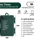 Control box for Battery Operated Globe Fairy Lights 16 Feet Waterproof With Timer And 8 Modes 30 LEDs Warm White