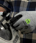 Griffin Gear ANSI A4 Liquid Repellent Nitrile Work Gloves With Foam Palm used for handling tools, 13 Gauge DuraBlend Shell, 12 Pairs Size 10 XL