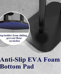 Anti-slip base detail of Free Standing Toilet Paper Holder Stand With Rustproof Metal Construction For Four Rolls