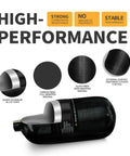 Cross-section of 4500 Psi 2.7L Carbon Fiber Scuba Tank With Paintball Fill Station Valve Regulator Gauge showing materials and construction.
