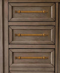 Dresser with 2 Pack 8 Inch Center Antique Brass Cabinet Pulls Heavy Duty Solid Zinc Alloy Handles installed