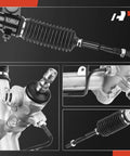 Toyota Sienna Hydraulic Power Steering Rack And Pinion With Inner Tie Rods And Dust Boots For Left Hand Drive Only 2004 2006 3.3L And 2007 2010 3.5L Replacement, showing detailed steering components.