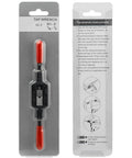 Adjustable Tap Wrench Handle For One Sixteenth Inch To One Quarter Inch And M1 To M8 Taps, Carbon Steel Construction