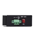 Back view of Unmanaged 5 Port Industrial Gigabit Ethernet Switch With DIN Rail Or Wall Mount IP30 Enclosure showing 3 pin terminal block