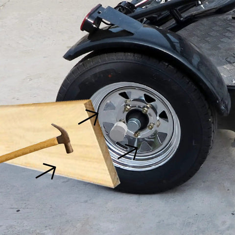 Bearings Protectors For 1.98 Inch Hub Grease Caps And Dust Covers installed on trailer wheel, keeping bearings lubed and protected.