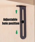 Rock Solid Heavy Duty L Brackets 12 Pack Black Steel Corner Supports 2X1X0.5 Inch adjustable hole position detail