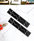 Two Beefy Heavy Duty Iron Piano Hinges 6 Inch With 0.04 Inch Blade Thickness For Cabinets Doors And Furniture Built To Last