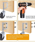Heavy Duty Gate Caster Wheel 4 Inch With Spring Loaded Bracket Universal Mount Plate installation guide