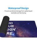 Custom Large Desk Pad With Photo And Text Personalization Non Slip Mouse Mat For Computer And Office Upload Your Picture Or Logo Extra Large 12In By 31In Durable Rubber Surface For Smooth Glide, waterproof design.