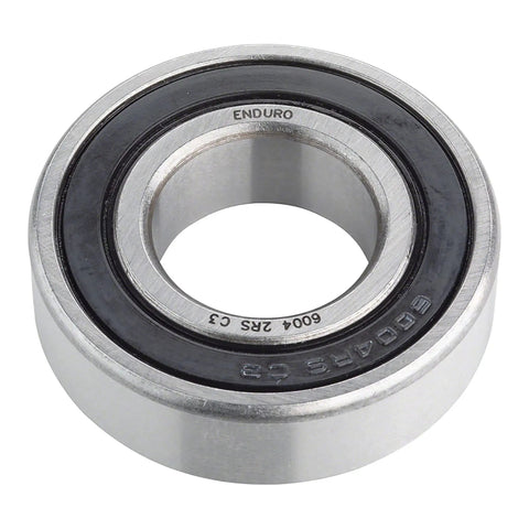 Built Tough 6004 Sealed Cartridge Bearing with precise 20mm inner bore and 42mm outer diameter, shown from the side.