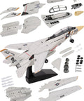 1 72 Scale Fighter Jet Model Kit With Snap Fit Assembly Movable Wings Open Engine Cowl And Stand 36 Piece Military Airplane Build