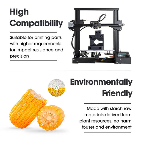 Heavy Duty PLA ST Filament Built Different Toughness For Mechanical Parts Plus 1.75mm Black One Kilogram Spool Smooth Extrusion No Sweat Printing Pro Level Impact Resistant Design