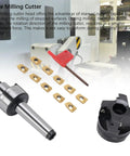 High Speed CNC Milling Cutter Kit With Indexable Carbide Inserts For Face Milling And Precision Machining On CNC Machines components layout.