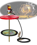 No Gimmicks Heavy Duty Air Powered Grease Pump For 55 Gallon Drums with 16 ft hose and nozzle for efficient lubrication.